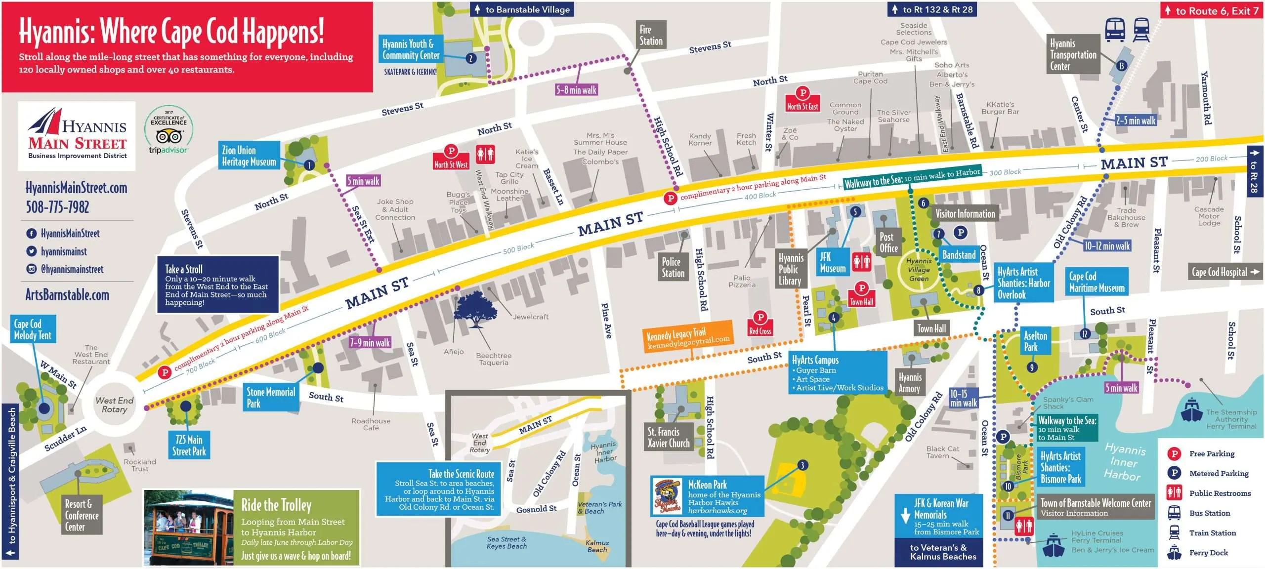 Main Street Hyannis Map